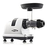 Omega MM900HDS Masticating Juicer, Cold Press Juicer Machine For Celery with Adjustable Dial, 200-Watts, Silver