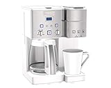 Cuisinart SS-15W Maker Coffee Center 12-Cup Coffeemaker and Single-Serve Brewer, White Stainless Steel