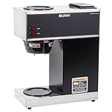 BUNN VPR 12 Cup Pourover Coffee Brewer with 2 Warmers - 120V 33200.0000, Black