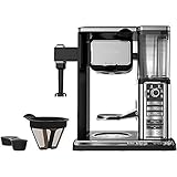 Ninja Single-Serve, Pod-Free Coffee Maker Bar with Hot and Iced Coffee, Auto-iQ, Built-In Milk Frother, 5 Brew Styles, and Water Reservoir (CF111)