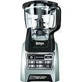 Ninja BL685 Professional Kitchen System with Auto-iQ and Powerful Blending with 64 oz, Food Processor Bowl with 72 oz, Black and Silver