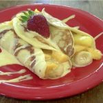 Tropical Fruit Crepes with Zabaglione