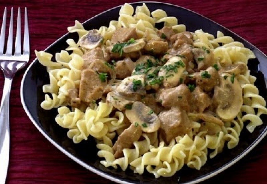 Mushroom Seitan Stroganoff