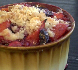 Recipe: Black Cherry & Apricot Crisp